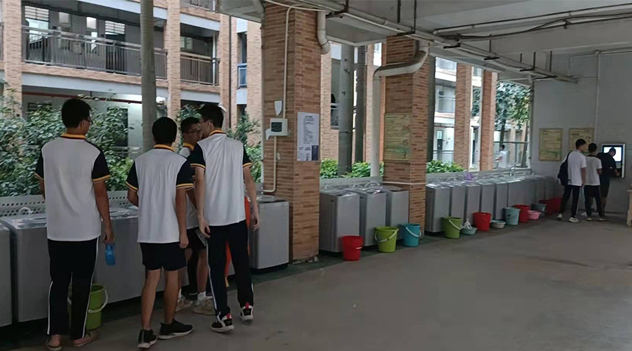 好評續(xù)單！江門一中學校持續(xù)追加共享洗衣機！