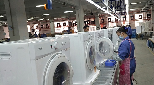 年底繁忙！金環(huán)電器全力保障英國Argos客戶滾筒干衣機(jī)生產(chǎn)